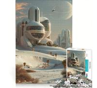 Puzzle da 1000 pezzi per ragazzi: Colonia Lunare Aliena, Gioco Educativo, Difficile, Regalo di Compleanno, Regalo di Viaggio 50x75cm