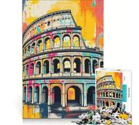 Puzzle da 1000 pezzi per ragazzi, Colosseo, Graffiti, Arte, Giochi educativi, Interazione genitore-figlio, Ideale come regalo 50x75cm