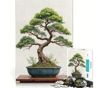 Puzzle da 1000 pezzi per ragazzi,con albero bonsai da dipingere,taglio preciso,gioco per allenare la mente,momento di relax,divertimento per il compleanno 38x52cm