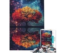 Puzzle da 1000 pezzi per ragazzi con albero riflesso in un cielo stellato ideale per il fai da te perfetto per le vacanze a casa o per passare il tempo insieme interattivo tra genitori e figli