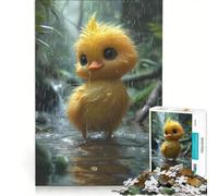 Puzzle da 1000 pezzi per ragazzi con anatroccolo, animale dei cartoni animati, gioco pratico, analisi e logica, adatto come decorazione da scrivania 50x75cm