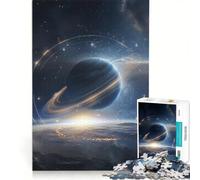 Puzzle da 1000 pezzi per ragazzi con anelli planetari luminosi giochi educativi taglio di precisione ottimo regalo per gli appassionati di videogiochi 50x75cm