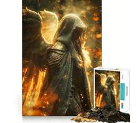Puzzle da 1000 pezzi per ragazzi con angeli,gioco di concentrazione mentale,bordi lisci e tagliati con precisione,perfetto come regalo di Natale (50x75cm)