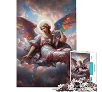 Puzzle da 1000 pezzi per ragazzi con angeli vivaci gioco interattivo educativo sfida e regalo per donne e uomini decorazione per la casa (dimensioni 50x75cm)