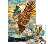 Puzzle da 1000 pezzi per ragazzi con aquila dorata ideale per compleanni e Natale Un gioco divertente e interattivo per maggiori di 14 anni 38x26cm