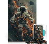 Puzzle da 1000 pezzi per ragazzi con astronauta e paesaggio cosmico,taglio liscio,gioco di logica,gioco rilassante,regalo di compleanno per hobby (50x75cm)