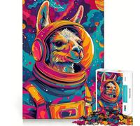 Puzzle da 1000 pezzi per ragazzi con astronauta,lama e spazio,con incastri fluidi,divertente per allenare la mente,gioco casual,decorazione natalizia (38x26cm)