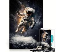 Puzzle da 1000 pezzi per ragazzi con astronauta,taglio liscio,gioco di logica,gioco rilassante,regalo di compleanno per hobby (38x26cm)