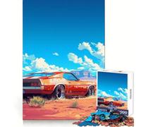 Puzzle da 1000 pezzi per ragazzi con auto da sogno americana, ideale per migliorare la memoria, facile da srotolare e perfetto come regalo per le vacanze (38x26cm)