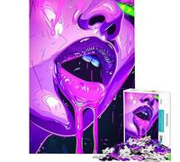 Puzzle da 1000 pezzi per ragazzi con bocca gocciolante gioco educativo e stimolante ideale per divertirsi in famiglia e come regalo di compleanno (dimensioni 38x26cm)