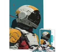 Puzzle da 1000 pezzi per ragazzi con casco da astronauta e robot gioco rompicapo giocattolo intellettuale ottimo regalo e divertente (dimensioni 38x52cm)