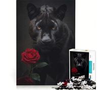 Puzzle da 1000 pezzi per ragazzi con cicatrici di Black Panther, giocattolo decorativo da parete, regalo di compleanno, adatto per la decorazione della scrivania 38x26cm