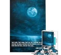 Puzzle da 1000 pezzi per ragazzi con citazioni spaziali di Carl Sagan giocattolo educativo gioco di costruzione ottimo regalo per gli amanti del gioco (dimensioni 50x75cm)