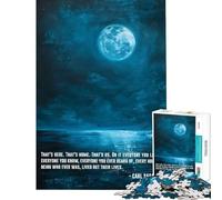 Puzzle da 1000 pezzi per ragazzi con citazioni spaziali di Carl Sagan gioco intellettuale rilassante ideale per attività in famiglia e regali per il Secret Santa (dimensioni 38x26cm)