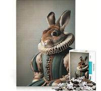 Puzzle da 1000 pezzi per ragazzi con coniglietto e corteggiatore giocattolo fai-da-te impegnativo da completare regalo di compleanno regalo di viaggio 50x75cm