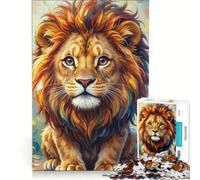 Puzzle da 1000 pezzi per ragazzi con cuccioli di leone colorati, decorazione da parete, passatempo ideale per le vacanze a casa, per rafforzare l'amore tra le coppie 38x26cm