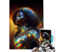 Puzzle da 1000 pezzi per ragazzi con dama e cavaliere africani Gioco avvincente per coltivare la pazienza rompicapo e stimolare la mente Decorazione perfetta ottimo regalo (Dimensioni 38x52cm)