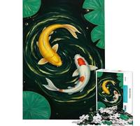 Puzzle da 1000 pezzi per ragazzi con disegno di una vasca di carpe koi gioco educativo e stimolante per il relax l'analisi e la logica Ottimo regalo e giocattolo (dimensioni 38x26cm)