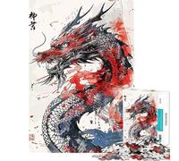 Puzzle da 1000 pezzi per ragazzi con drago cinese puzzle per adulti giochi divertenti per tutta la famiglia regalo antistress (dimensioni 50x75cm)