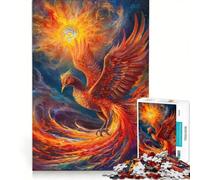 Puzzle da 1000 pezzi per ragazzi, con fenice astratta, gioco divertente, stimolante da completare, ideale come regalo per tutta la famiglia 50x75cm