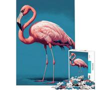 Puzzle da 1000 pezzi per ragazzi con fenicottero rosa gioco educativo e stimolante ideale come regalo di compleanno (dimensioni 38x26cm)