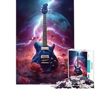 Puzzle da 1000 pezzi per ragazzi con fulmine spazio e chitarra Un puzzle impegnativo da completare perfetto per decorare e rilassarsi adatto a partire dai 14 anni (38x52cm)
