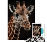 Puzzle da 1000 pezzi per ragazzi con giraffa gioco generativo AI per famiglie sfida per l'intelligenza giocattolo avvincente regalo di Babbo Natale segreto migliora la memoria (dimensioni 38x52cm)