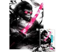 Puzzle da 1000 pezzi per ragazzi con gorilla samurai guerrieri e animali gioco interattivo educativo e stimolante ideale come regalo per uomini e donne perfetto per la decorazione della casa (50x75cm)