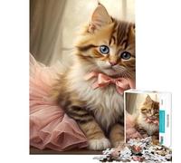 Puzzle da 1000 pezzi per ragazzi con graziosa ballerina e gattina Aiuta a sviluppare la mente stimola l'apprendimento è un giocattolo educativo e decora le pareti Adatto a persone dai 14 anni in su