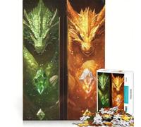 Puzzle da 1000 pezzi per ragazzi con i quattro elementi del drago, giocattolo educativo, regalo di compleanno, speciale 50x75cm