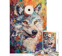 Puzzle da 1000 pezzi per ragazzi con i vivaci motivi di Wolf & Roll Puzzle per adulti giochi rilassanti che migliorano la memoria ideali per compleanni (dimensioni 38x26cm)