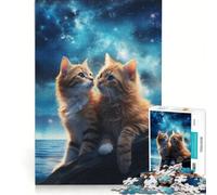 Puzzle da 1000 pezzi per ragazzi con il gatto del Titanic gioco educativo allena la mente e la mano collezione d'artista belle arti 38x26cm