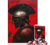 Puzzle da 1000 pezzi per ragazzi con il guerriero della furia rossa ideale per adulti e ragazzi Giocattolo fai-da-te perfetto come decorazione o regalo per tutta la famiglia (dimensioni 38x52cm)