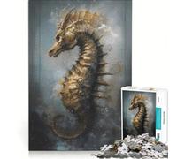 Puzzle da 1000 pezzi per ragazzi con il mito del cavalluccio marino gioco interattivo migliora la memoria compleanno e Natale 38x52cm