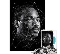 Puzzle da 1000 pezzi per ragazzi con il ritratto di Martin Luther King Jr perfetto per compleanni e Natale Decorazione ideale Gioco impossibile per ragazzi dai 14 anni in su (50x75cm)