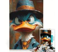 Puzzle da 1000 pezzi per ragazzi con il ritratto di Paperino, gioco impossibile, allena la mente e la mano, regalo di compleanno, regalo 50x75cm