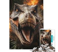 Puzzle da 1000 pezzi per ragazzi con il ruggito del T-Rex ideale anche per adulti Gioco divertente di analisi e logica regalo di Natale o compleanno (dimensioni 38x52cm)