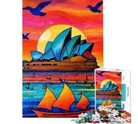 Puzzle da 1000 pezzi per ragazzi con il tramonto dell'Opera House di Sydney ideale per il relax un gioco educativo e stimolante perfetto come regalo di compleanno per chi ama l'analisi e la logica