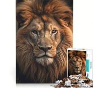 Puzzle da 1000 pezzi per ragazzi con il volto di un leone, gioco rilassante, antistress, da aggiungere alla lista dei desideri con Babbo Natale 50x75cm