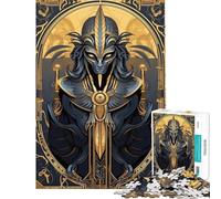 Puzzle da 1000 pezzi per ragazzi con illustrazione del faraone ideale per compleanni e Natale Gioco difficile per famiglie dai 14 anni in su (38x52cm)