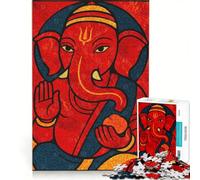 Puzzle da 1000 pezzi per ragazzi con illustrazione del Signore Ganesha giochi per famiglie antistress regalo per amici e parenti 50x75cm