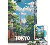 Puzzle da 1000 pezzi per ragazzi con illustrazione dello skyline di Tokyo gioco per famiglie attività divertenti da fare a casa per rafforzare l'amore tra le coppie 50x75cm