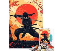 Puzzle da 1000 pezzi per ragazzi con illustrazione di guerrieri ninja sfida impegnativa da completare gioco educativo e rilassante per ragazzi dai 14 anni in su (50x75cm)