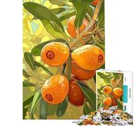 Puzzle da 1000 pezzi per ragazzi con illustrazione di un ramo di nespolo gioco educativo e stimolante ideale per il relax e come antistress (dimensioni 38x26cm)