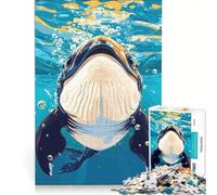Puzzle da 1000 pezzi per ragazzi con illustrazione di una balena sottomarina Gioco divertente e stimolante da completare ideale come regalo per tutta la famiglia 50x75cm