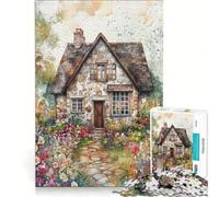 Puzzle da 1000 pezzi per ragazzi con illustrazioni di un cottage da sogno, gioco pratico, analisi e logica, adatto come decorazione da scrivania 38x52cm