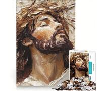 Puzzle da 1000 pezzi per ragazzi con immagine di Gesù Cristo gioco divertente allena la mente e la mano sfida unica 50x75cm