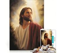Puzzle da 1000 pezzi per ragazzi con immagine di Gesù Cristo gioco impossibile interazione genitore-figlio regalo di Natale o compleanno 50x75cm