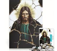 Puzzle da 1000 pezzi per ragazzi con immagine di Gesù Cristo gioco impossibile interazione genitore-figlio regalo di Natale o compleanno 50x75cm