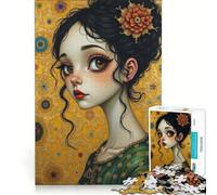 Puzzle da 1000 pezzi per ragazzi, con immagini di Gustav Klimt e Tim Burton, decorazione da parete, passatempo ideale durante le vacanze, per rafforzare l'amore tra le coppie 38x26cm